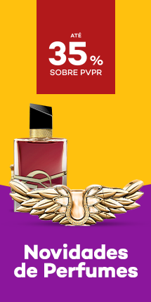 Novidades de Pefumes com destaque promocional de at&eacute; 35% sobre pre&ccedil;o de Venda ao P&uacute;blico Recomendado